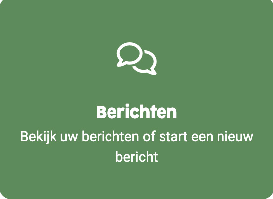 Patientenportaal Berichten groen Berichten icoon van het Patientenportaal